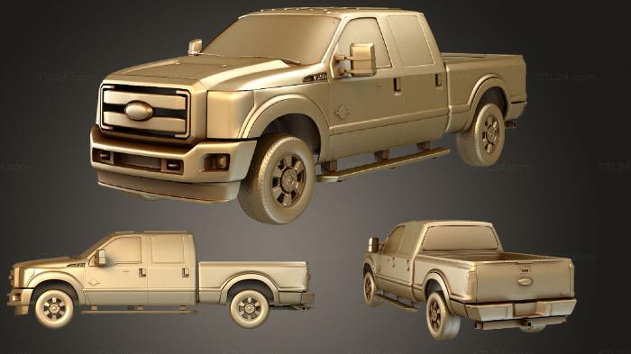 Автомобили и транспорт (Ford Super Duty CrewCab 2011, CARS_1635) 3D модель для ЧПУ станка