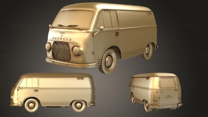 Автомобили и транспорт (Ford Taunus Transit FK1250 1963, CARS_1637) 3D модель для ЧПУ станка