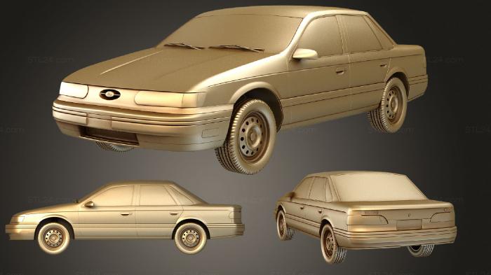 Автомобили и транспорт (Ford Taurus (Mk2) 1992, CARS_1638) 3D модель для ЧПУ станка