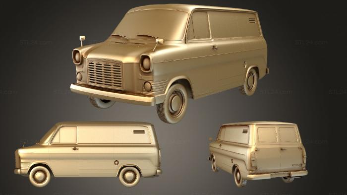 Автомобили и транспорт (Ford Transit (Mk1) PanelVan 1965, CARS_1647) 3D модель для ЧПУ станка