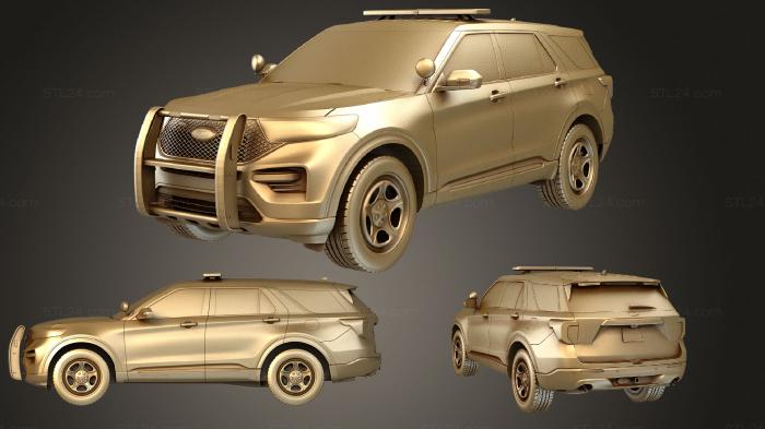 Автомобили и транспорт (FordExplorerInterceptor2020, CARS_1653) 3D модель для ЧПУ станка