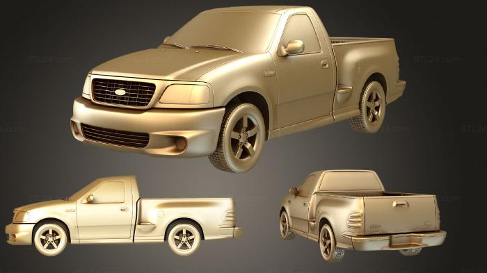 Автомобили и транспорт (Ford F 150 Lightning 1999 2004, CARS_1654) 3D модель для ЧПУ станка