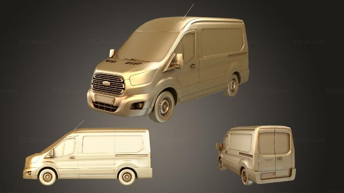Автомобили и транспорт (Ford Transit yandex drive 2013 Корона, CARS_1669) 3D модель для ЧПУ станка