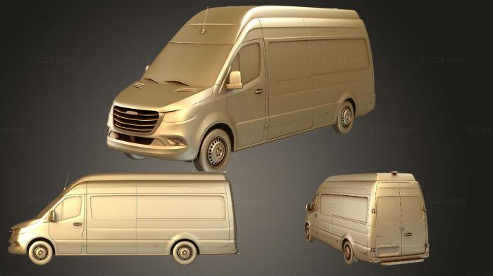 Автомобили и транспорт (Панельный фургон freightliner sprinter l3h3 rwd 2019, CARS_1682) 3D модель для ЧПУ станка
