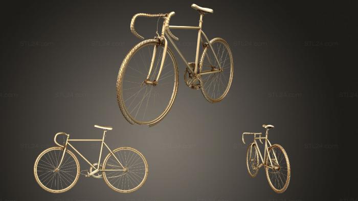 Автомобили и транспорт (Велосипед Fuji classic 2011, CARS_1684) 3D модель для ЧПУ станка