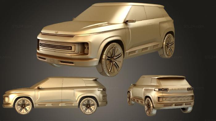 Автомобили и транспорт (Концепт Geely Icon 2020, CARS_1694) 3D модель для ЧПУ станка