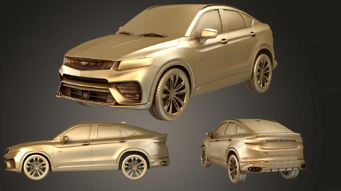 Автомобили и транспорт (Geely Xing Yue (11 ФИНАНСОВЫЙ год) 2019, CARS_1695) 3D модель для ЧПУ станка