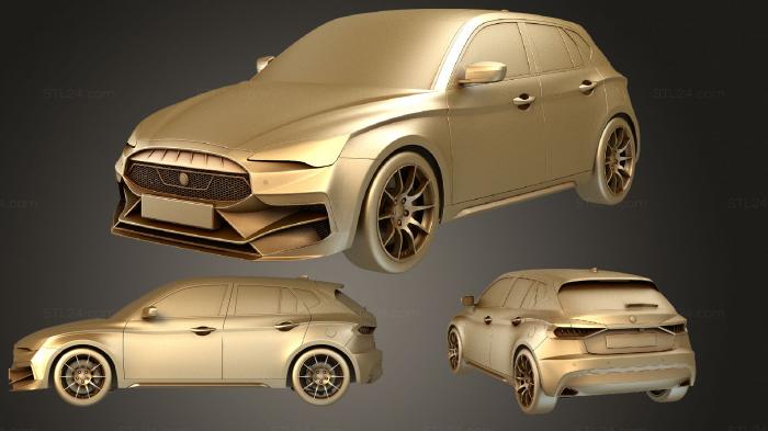 Автомобили и транспорт (Универсальный хэтчбек 2019, CARS_1705) 3D модель для ЧПУ станка