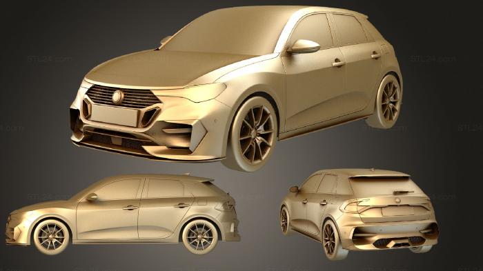 Автомобили и транспорт (Универсальный хэтчбек 2019 4, CARS_1706) 3D модель для ЧПУ станка