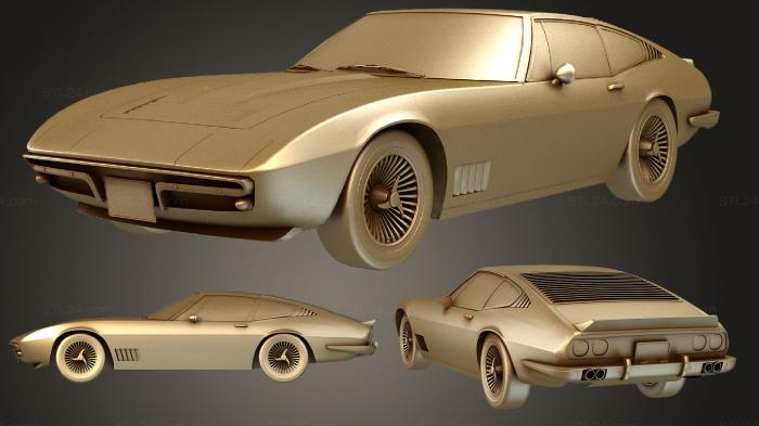 Автомобили и транспорт (Универсальный итальянский Классический суперкар 1970 года, CARS_1708) 3D модель для ЧПУ станка