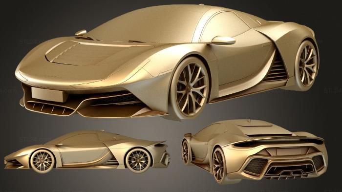Автомобили и транспорт (Универсальный суперкар 2020, CARS_1717) 3D модель для ЧПУ станка