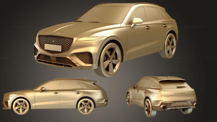 Автомобили и транспорт (Genesis gv70 sport 2020, CARS_1723) 3D модель для ЧПУ станка