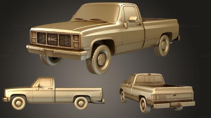 Vehicles (GMC Sierra (Mk1) 1985, CARS_1730) 3D models for cnc