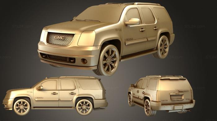 Автомобили и транспорт (GMC ДеналиГибрид 2013, CARS_1738) 3D модель для ЧПУ станка