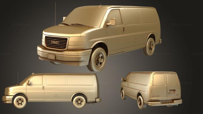 Автомобили и транспорт (Грузовой фургон gmc savana rwd 2500 2022rar, CARS_1742) 3D модель для ЧПУ станка