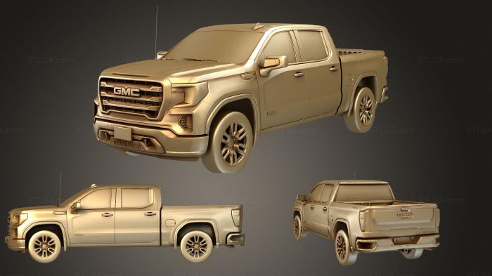 Vehicles (GMC Sierra Crew Elevation 1500 2020, CARS_1744) 3D models for cnc
