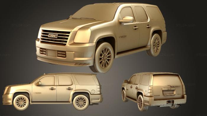 Автомобили и транспорт (GMC Yukon Hybrid 2008, CARS_1746) 3D модель для ЧПУ станка