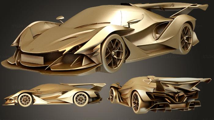 Автомобили и транспорт (Gumpert Apollo Intensa Emozione 2019 studio, CARS_1756) 3D модель для ЧПУ станка
