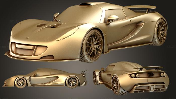 Vehicles (Hennessey Venom GT 2012 set, CARS_1775) 3D models for cnc