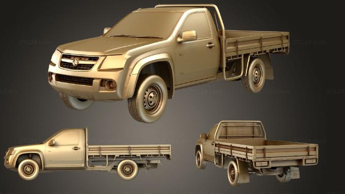 Автомобили и транспорт (Холден Колорадо (Mk1) (RC) Одноместный легкосплавный лоток LX 2008, CARS_1784) 3D модель для ЧПУ станка