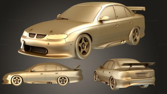 Автомобили и транспорт (Гоночный автомобиль Holden Commodore (Mk3) (VT) седан 1997, CARS_1793) 3D модель для ЧПУ станка