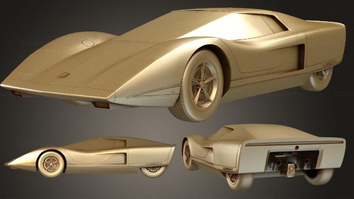 Автомобили и транспорт (Концепция Holden Hurricane 1969, CARS_1809) 3D модель для ЧПУ станка