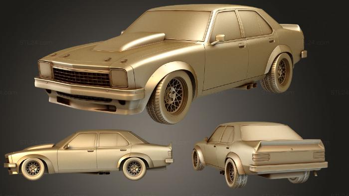Автомобили и транспорт (4-дверный гоночный автомобиль Холдена Тораны 1977 года, CARS_1813) 3D модель для ЧПУ станка