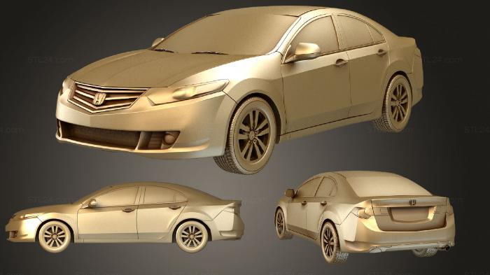 Автомобили и транспорт (Honda Accord седан 2009, CARS_1823) 3D модель для ЧПУ станка