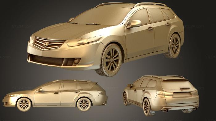 Автомобили и транспорт (Honda Accord Tourer 2009, CARS_1826) 3D модель для ЧПУ станка