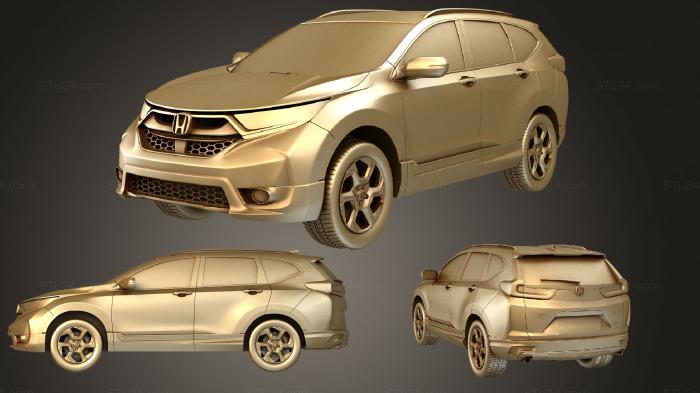 Автомобили и транспорт (Honda CR V (Mk5) 2017 года, CARS_1843) 3D модель для ЧПУ станка