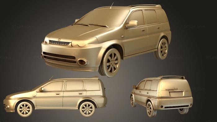 Автомобили и транспорт (Honda HR V (Mk1f) 5 дверей 2001, CARS_1850) 3D модель для ЧПУ станка