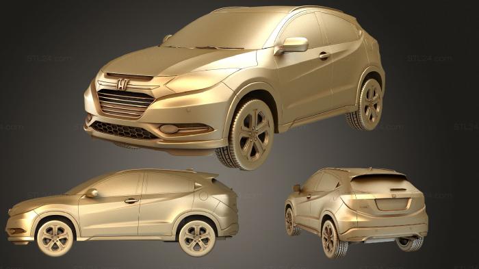 Автомобили и транспорт (Комплект Honda HR V EU 2016, CARS_1851) 3D модель для ЧПУ станка