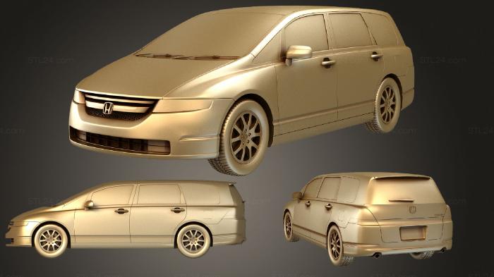 Автомобили и транспорт (Honda Odyssey (JP) (Mk3) (RB1) 2003, CARS_1861) 3D модель для ЧПУ станка