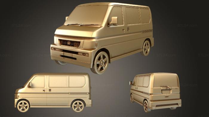 Автомобили и транспорт (Honda Vamos HM2 2012, CARS_1877) 3D модель для ЧПУ станка