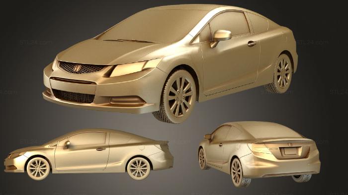 Vehicles (Honda Civic Coupe 2012, CARS_1882) 3D models for cnc