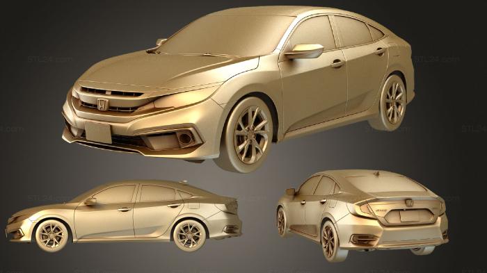 Vehicles (Honda Civic LED 2019 4, CARS_1888) 3D models for cnc