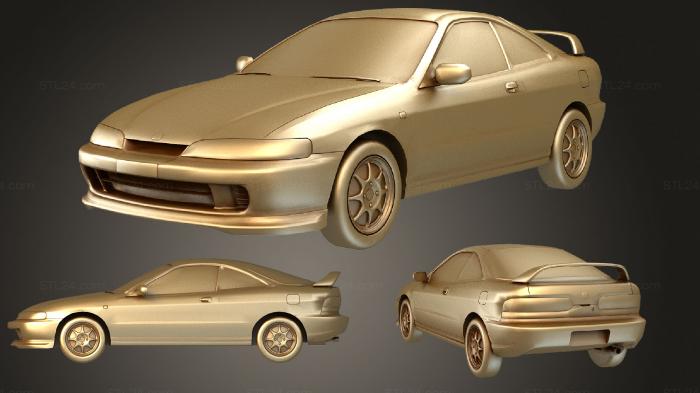 Автомобили и транспорт (Honda Integra Тип R, CARS_1899) 3D модель для ЧПУ станка