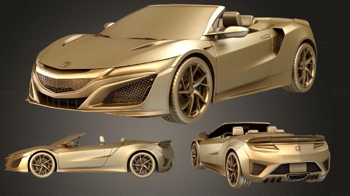 Автомобили и транспорт (Honda NSX Cabrio 2020, CARS_1905) 3D модель для ЧПУ станка