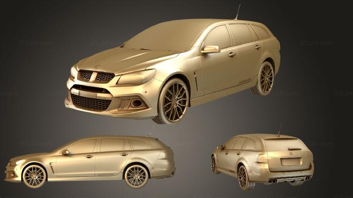 Автомобили и транспорт (Hsv clubsport tourer gen f 2015, CARS_1913) 3D модель для ЧПУ станка