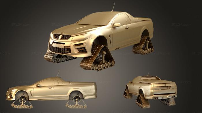 Автомобили и транспорт (Гусеничный транспортер HSV GTS Maloo 2017, CARS_1914) 3D модель для ЧПУ станка