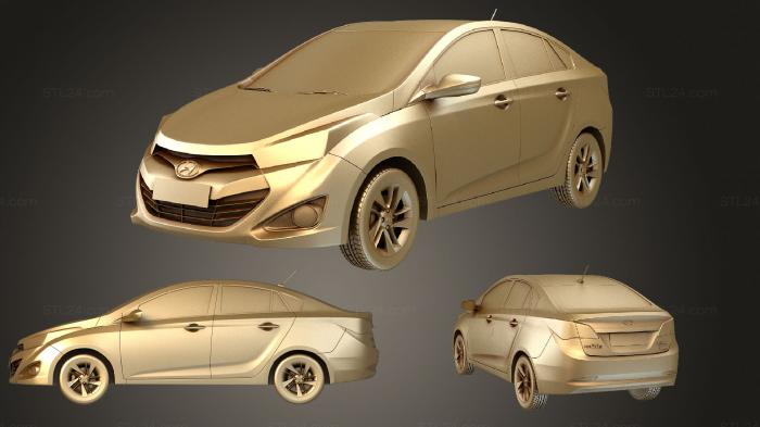 Автомобили и транспорт (Комплект Hyundai HB20S 2013 года выпуска, CARS_1932) 3D модель для ЧПУ станка