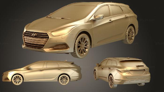 Автомобили и транспорт (Hyundai i40 (Mk1f) универсал 2015, CARS_1937) 3D модель для ЧПУ станка
