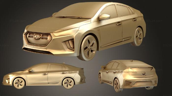 Автомобили и транспорт (Hyundai Ioniq (Mk1f) (AE) гибридный интерьер 2019, CARS_1939) 3D модель для ЧПУ станка