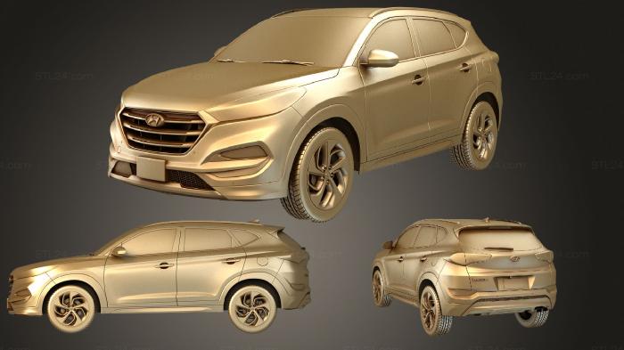 Автомобили и транспорт (Hyundai Tucson 2016 года выпуска, CARS_1949) 3D модель для ЧПУ станка