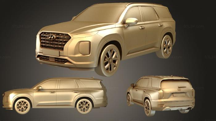 Автомобили и транспорт (Hyundai Palisade 2020, CARS_1964) 3D модель для ЧПУ станка