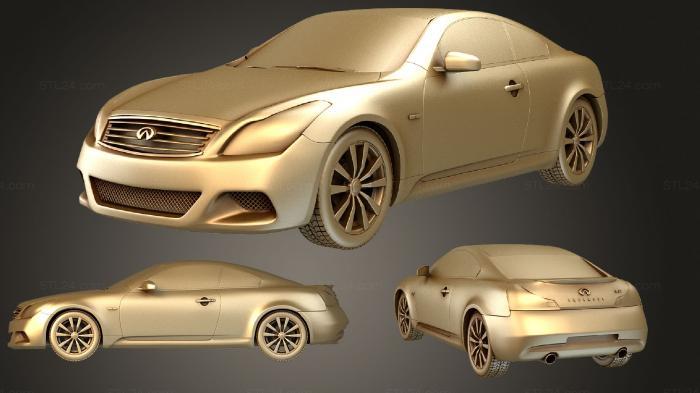 Автомобили и транспорт (Infiniti G37 Купе 2009, CARS_1982) 3D модель для ЧПУ станка