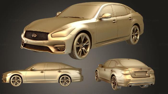 Автомобили и транспорт (Infinity Q70 Long S 2018, CARS_1996) 3D модель для ЧПУ станка