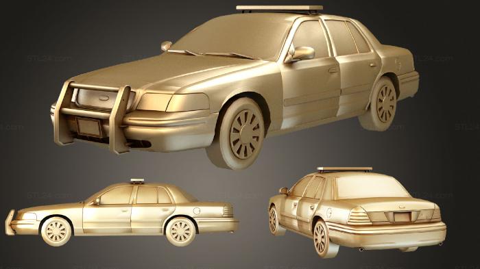 Автомобили и транспорт (Перехватчик LPD Полиция, CARS_1998) 3D модель для ЧПУ станка