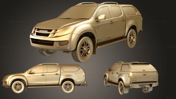 Автомобили и транспорт (Isuzu D Max (Mk2) Двухместный автомобиль Huntsman 2014, CARS_2003) 3D модель для ЧПУ станка