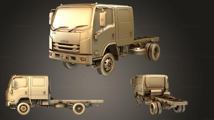 Автомобили и транспорт (Грузовик на шасси Isuzu NPS 300 2015, CARS_2006) 3D модель для ЧПУ станка